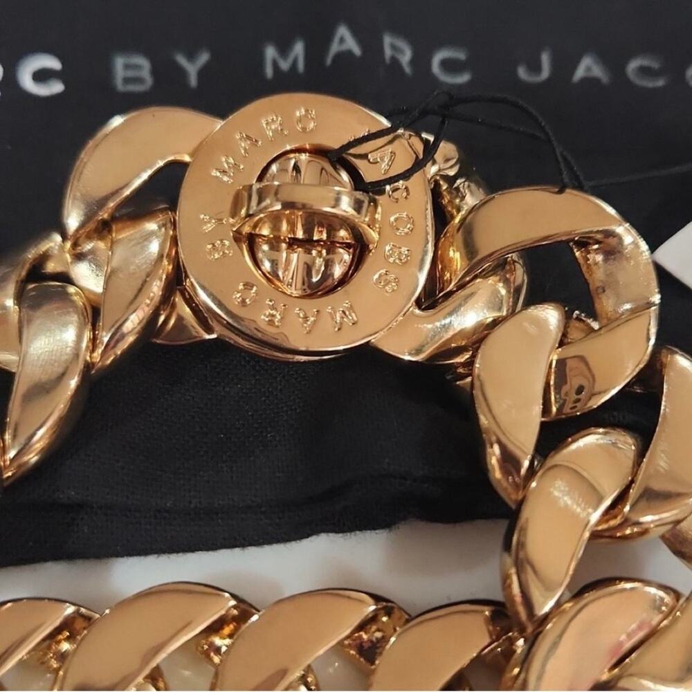 $128 Marc by Marc Jacobs gold bracelet with dust bag